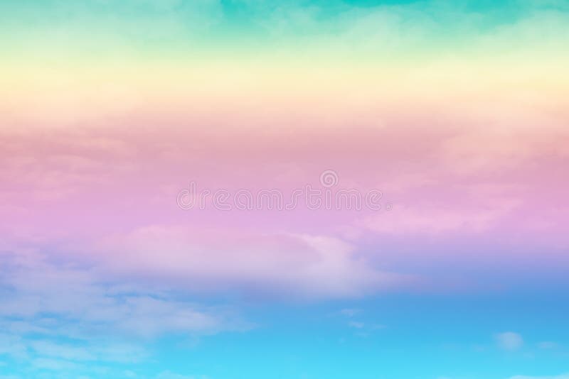 Fundo macio da nuvem com uma cor pastel