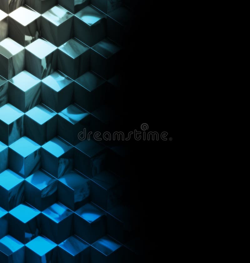 Fundo metálico abstrato da tecnologia dos cubos ilustração stock Fundo metálico abstrato da tecnologia dos cubos ilustração stock