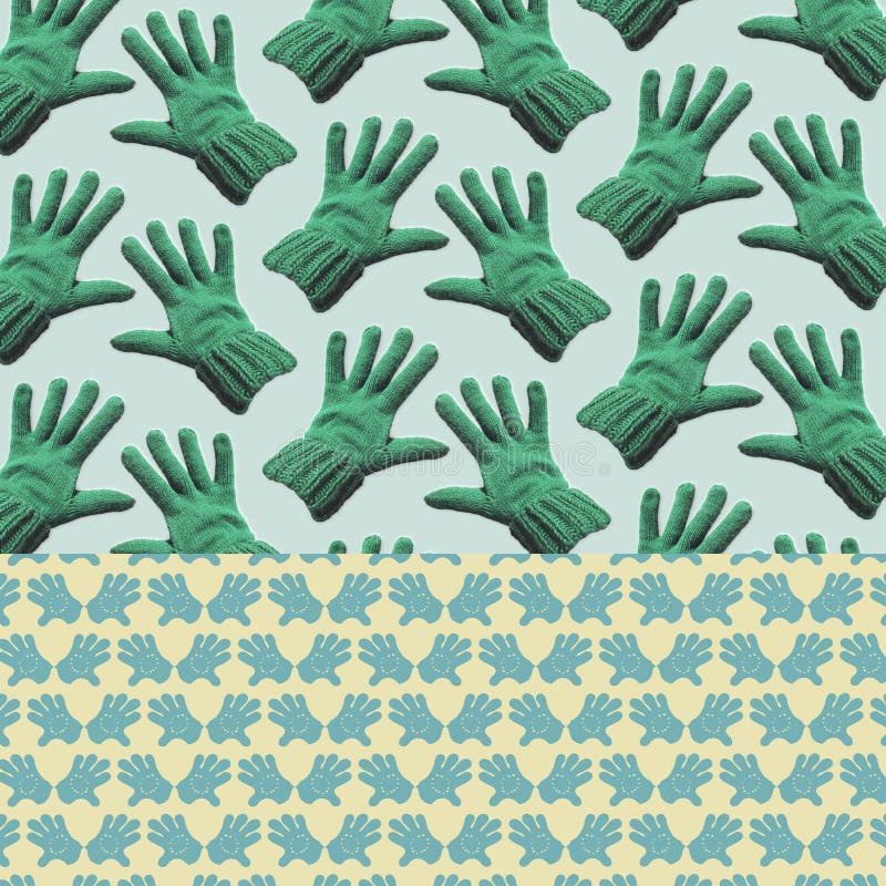 Fundo modelado - luvas verdes ilustração royalty free Fundo modelado - luvas verdes ilustração royalty free