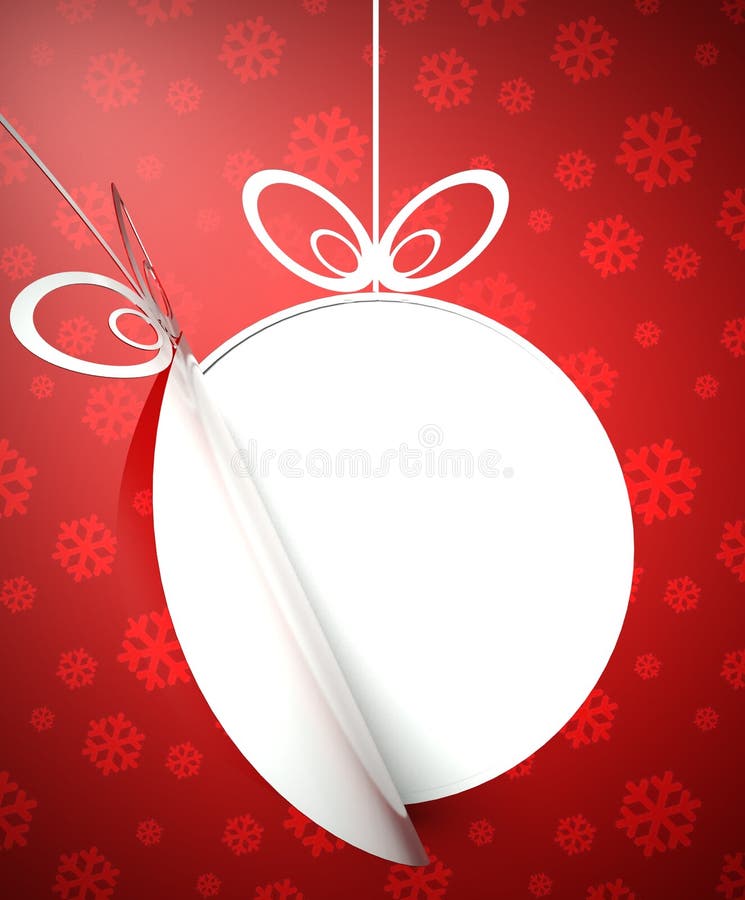 Fundo moderno criativo da bola do Natal ilustração stock Fundo moderno criativo da bola do Natal ilustração stock