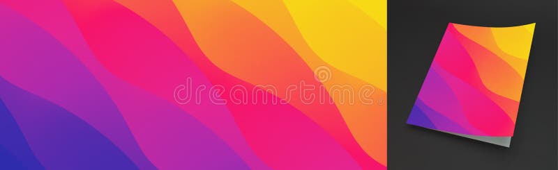 Fundo ondulado abstrato com inclina??o da cor Projeto moderno na moda Aplic?vel para cartazes, insetos, bandeiras, capas do livro ilustração stock Fundo ondulado abstrato com inclina??o da cor Projeto moderno na moda Aplic?vel para cartazes, insetos, bandeiras, capas do livro ilustração stock