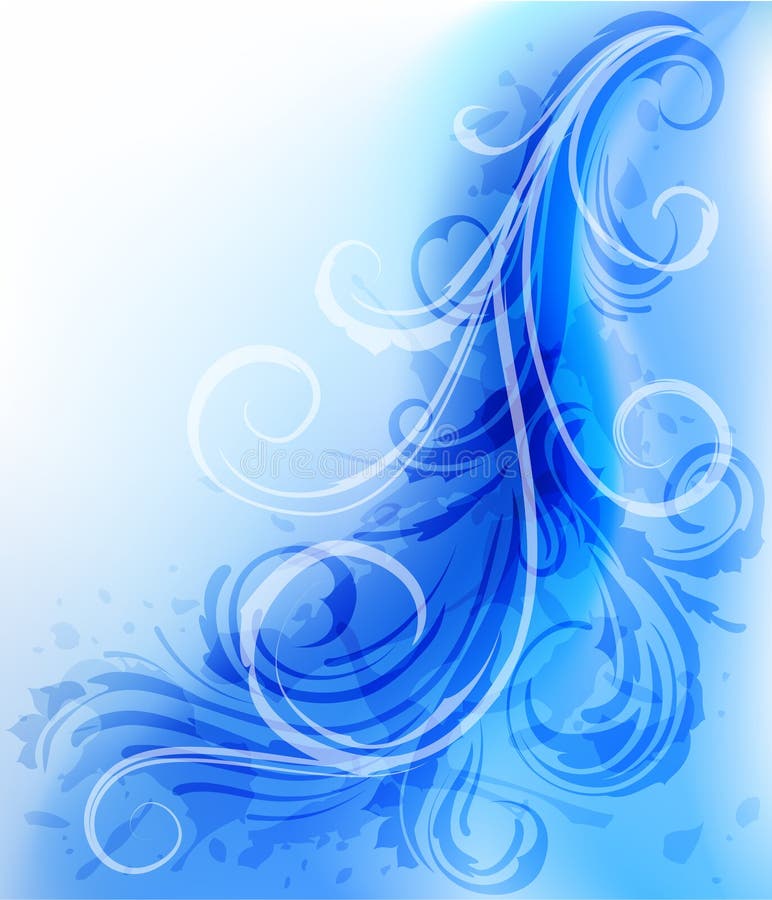 Fundo ondulado abstrato com rolos ilustração do vetor Fundo ondulado abstrato com rolos ilustração do vetor