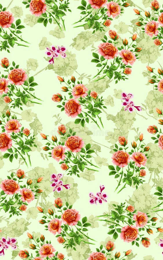 Fundo original sem emenda da textura da flor ilustração stock Fundo original sem emenda da textura da flor ilustração stock