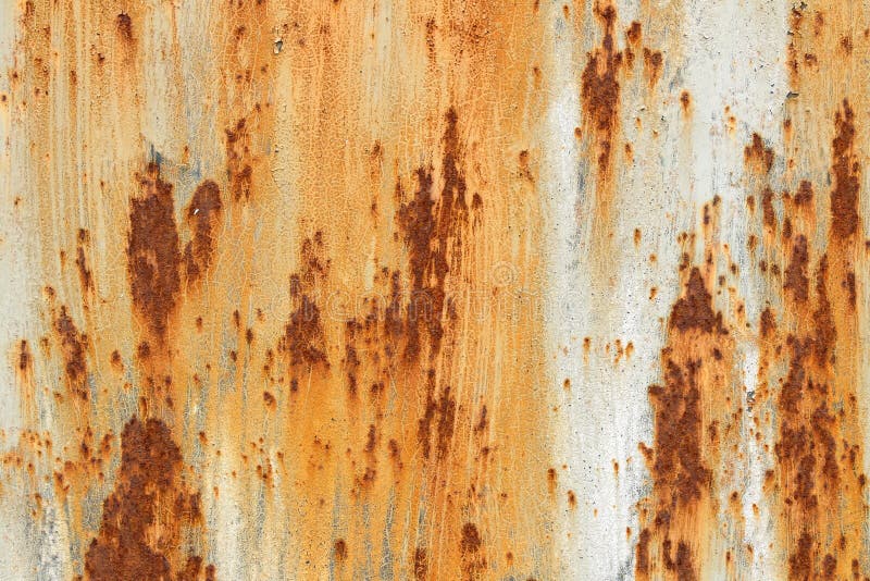 Fundo oxidado do metal com forma áspera marrom branca alaranjada do retângulo da textura da pintura rachada fotografia de stock royalty free Fundo oxidado do metal com forma áspera marrom branca alaranjada do retângulo da textura da pintura rachada fotografia de stock royalty free