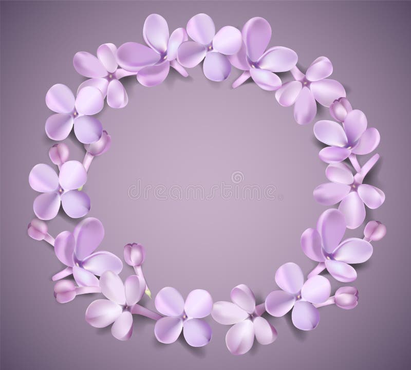 Fundo pastel com flores lilás ilustração do vetor Fundo pastel com flores lilás ilustração do vetor
