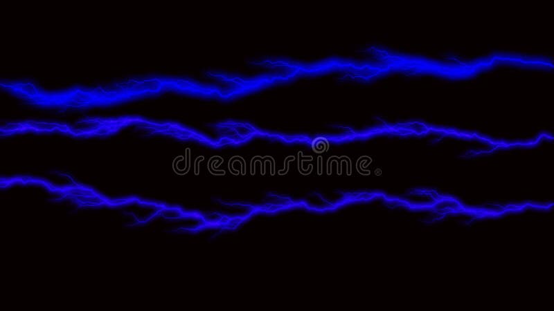 Fundo preto com linhas azuis que emitem luz. ilustração do vetor
