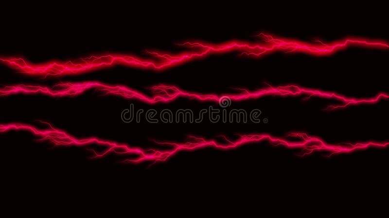 Fundo preto com linhas vermelhas que emitem luz. ilustração royalty free