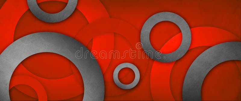 Fundo preto vermelho e branco abstrato com anéis de círculo 3d em desenho de textura desbotada e em relevo, antiga parte geométri ilustração stock Fundo preto vermelho e branco abstrato com anéis de círculo 3d em desenho de textura desbotada e em relevo, antiga parte geométri ilustração stock