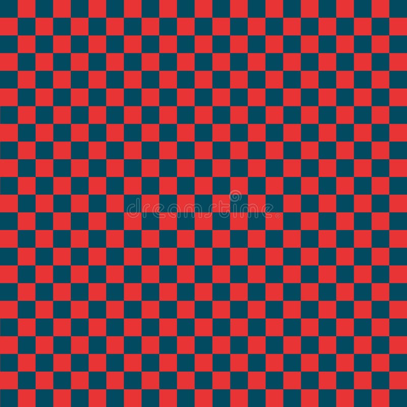 Fundo de textura padrão xadrez vermelho e azul