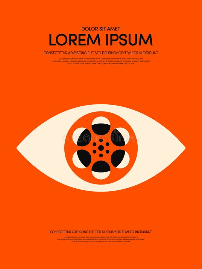 Fundo retro moderno do cartaz do vintage do filme e do filme ilustração do vetor Fundo retro moderno do cartaz do vintage do filme e do filme ilustração do vetor