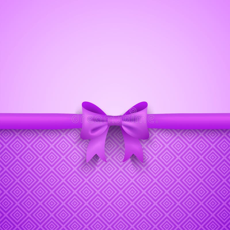 Fundo Roxo Romântico Com Curva Bonito E Ilustração Stock ...