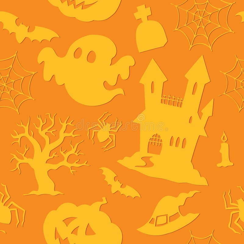 Fundo contínuo de Halloween 2 ilustração stock