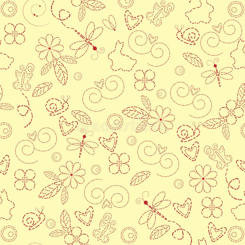 Fundo sem emenda abstrato de Easter ilustração stock