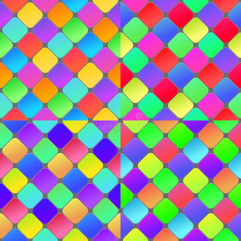Fundo sem emenda abstrato geométrico colorido do teste padrão ilustração royalty free Fundo sem emenda abstrato geométrico colorido do teste padrão ilustração royalty free