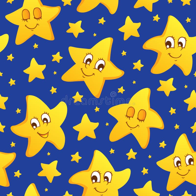 Fundo contínuo com estrelas ilustração do vetor