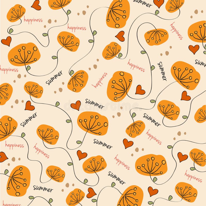Fundo sem emenda com flores ilustração royalty free Fundo sem emenda com flores ilustração royalty free
