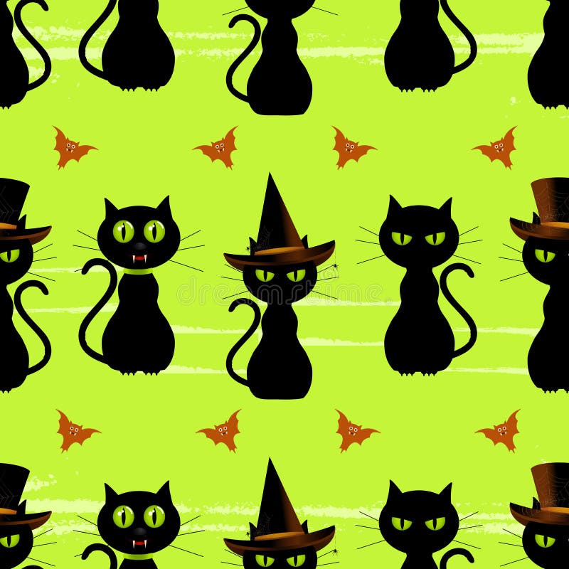 Gato Preto De Halloween Ilustrações, Vetores E Clipart De Stock – (44,551  Stock Illustrations)