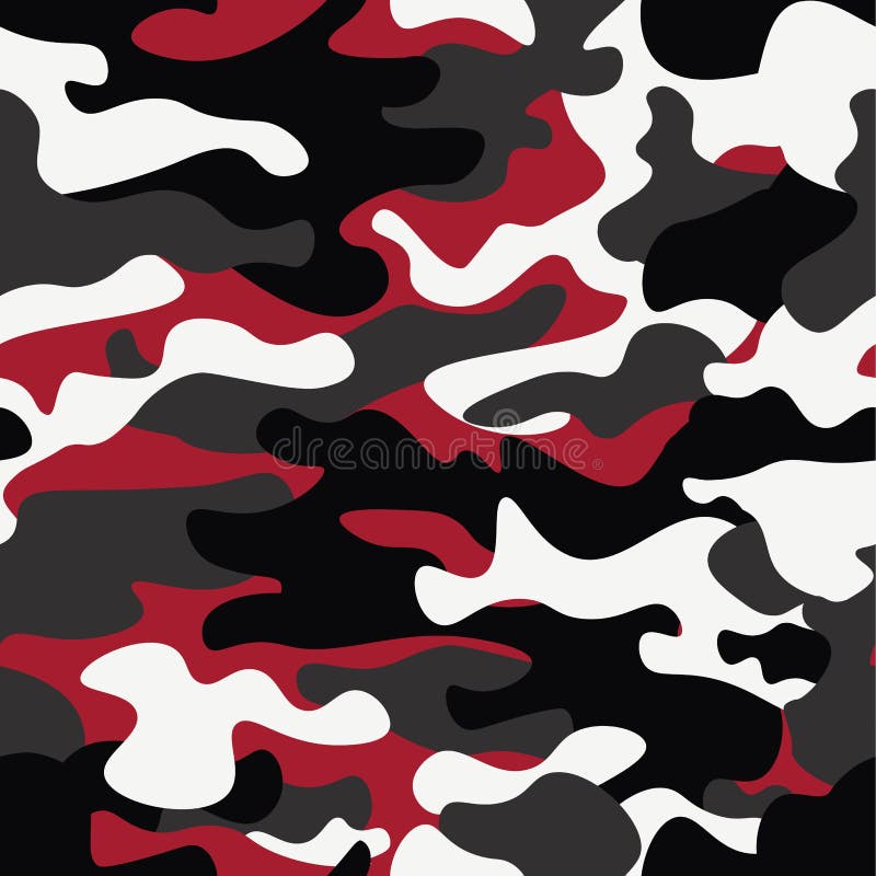 Fundo sem emenda do teste padrão da camuflagem Cópia clássica da repetição do camo do mascaramento do estilo da roupa Cores preta ilustração stock Fundo sem emenda do teste padrão da camuflagem Cópia clássica da repetição do camo do mascaramento do estilo da roupa Cores preta ilustração stock