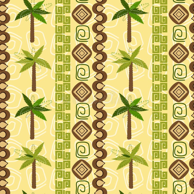 Fundo sem emenda do teste padrão da palma ilustração do vetor