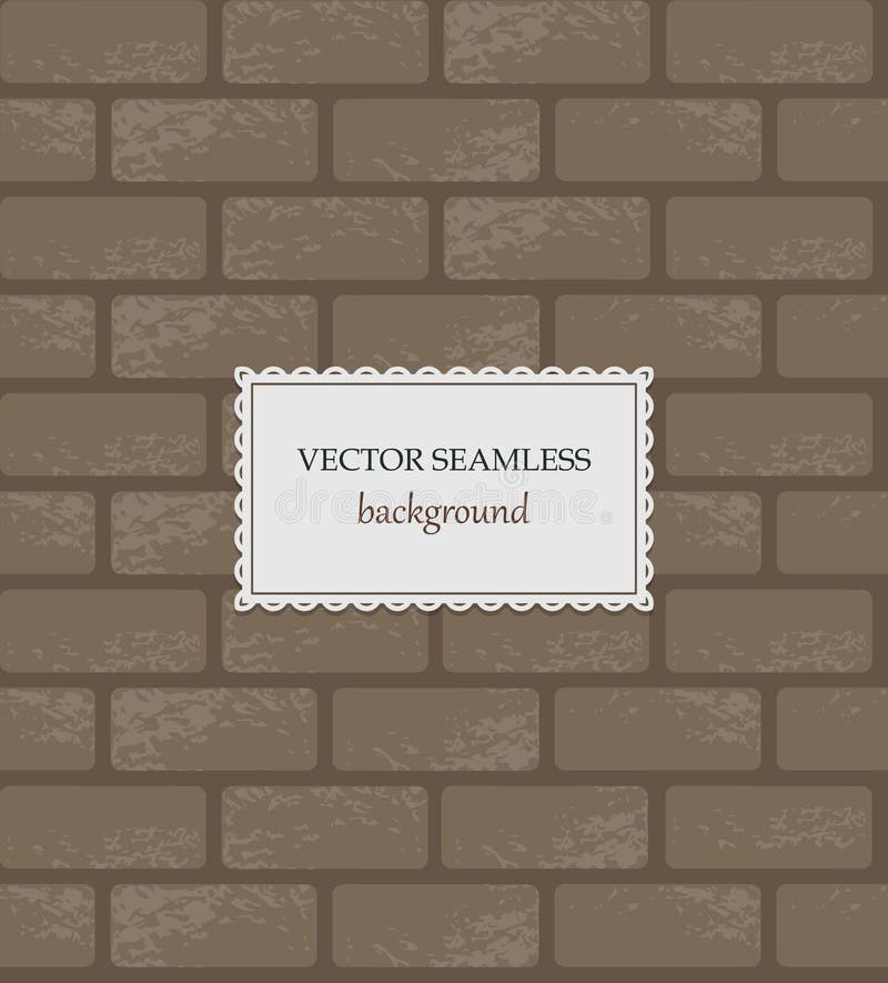 Fundo sem emenda do tijolo do vetor ilustração stock Fundo sem emenda do tijolo do vetor ilustração stock
