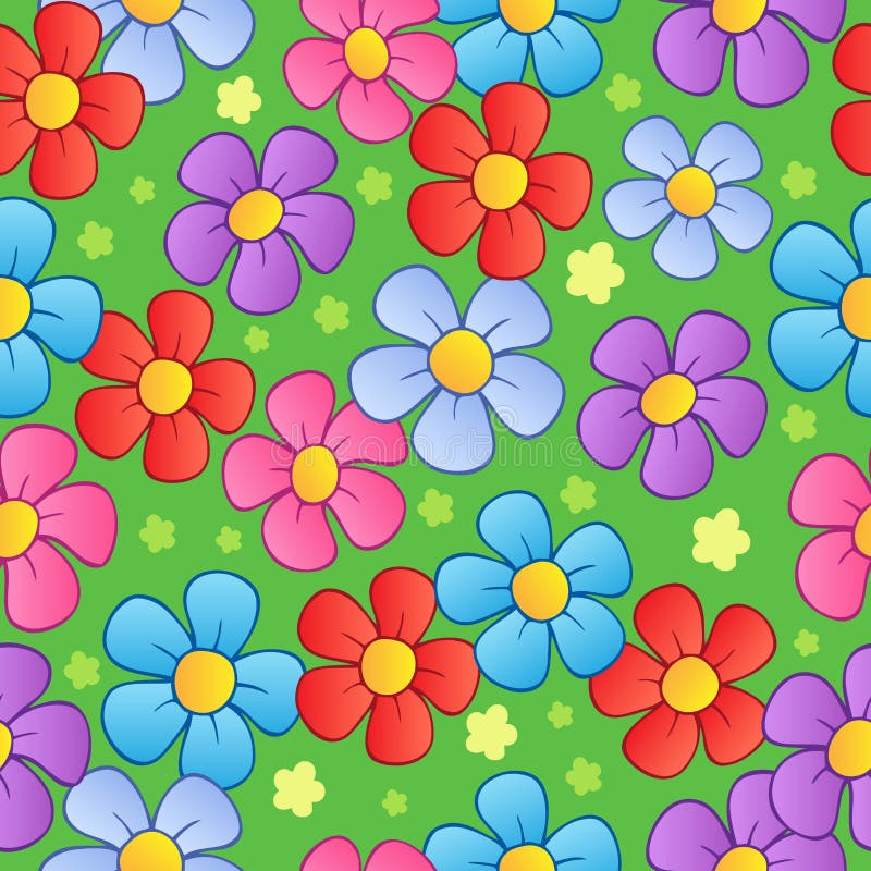 Fundo sem costura floral 1 ilustração royalty free
