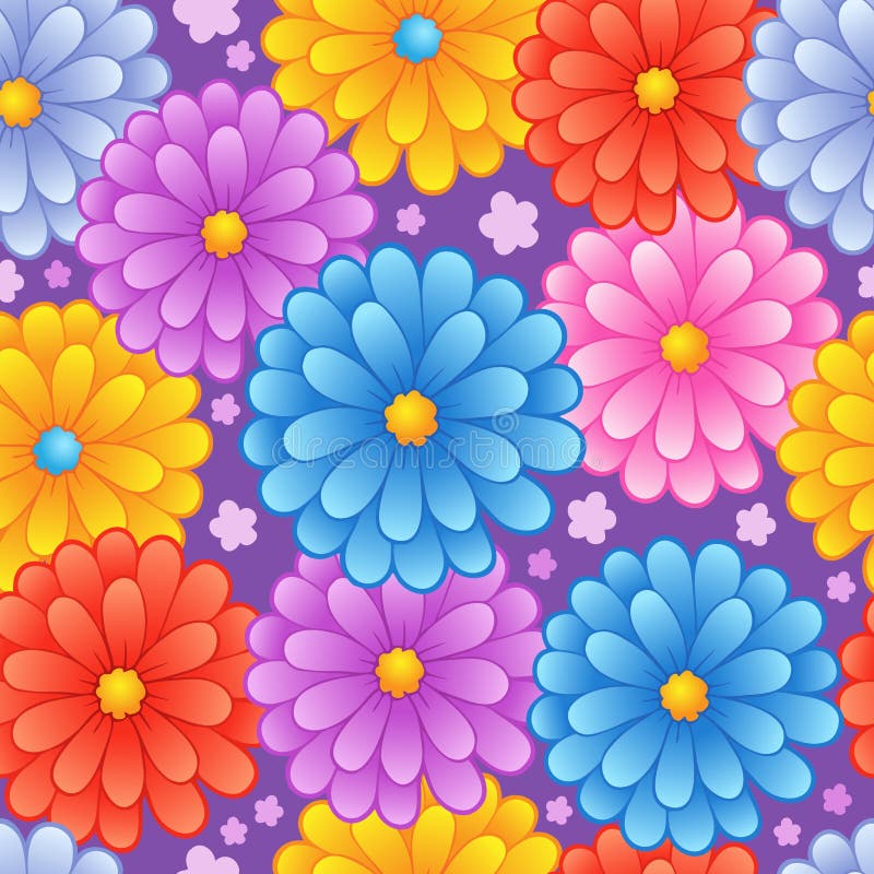 Fundo sem costura floral 4 ilustração stock