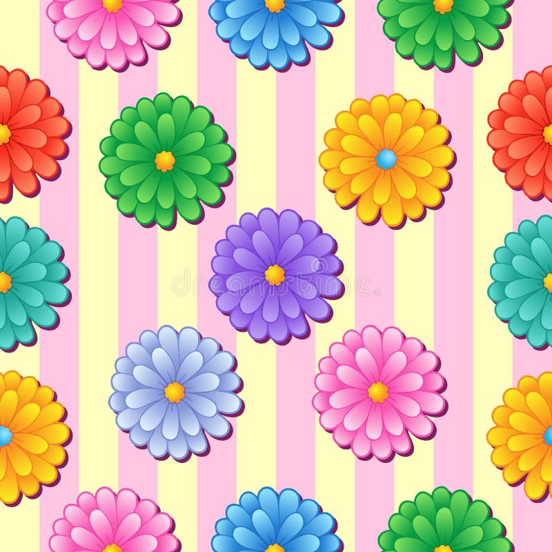 Fundo sem costura floral 5 ilustração do vetor