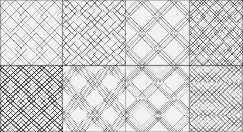 Fundo sem emenda moderno geométrico do vetor do teste padrão ilustração stock Fundo sem emenda moderno geométrico do vetor do teste padrão ilustração stock