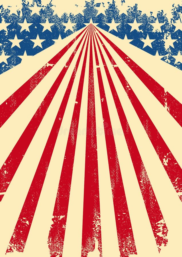 Fundo sujo americano da bandeira ilustração do vetor Fundo sujo americano da bandeira ilustração do vetor