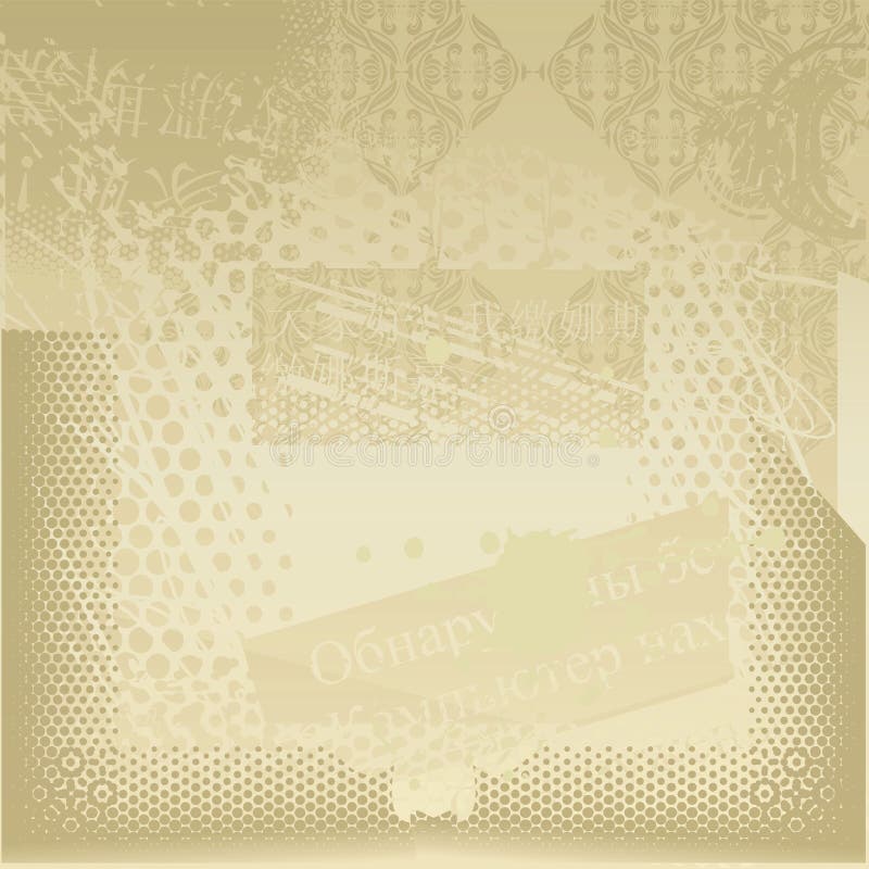 Fundo de papel vintage e desgastado em vetor ilustração stock
