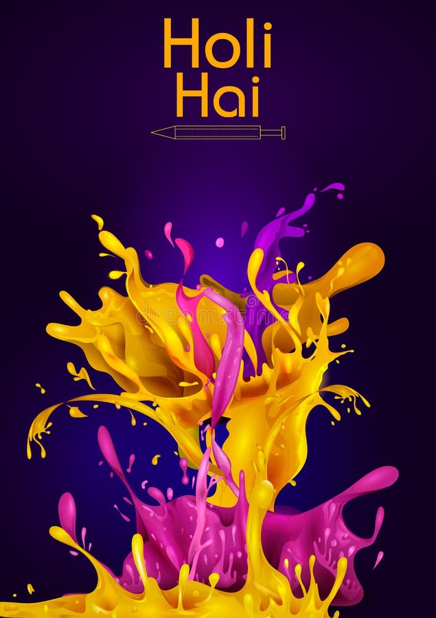 Fundo tradicional colorido do respingo de Holi para o festival das cores da Índia