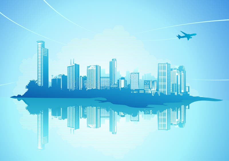 Fundo urbano ilustração stock