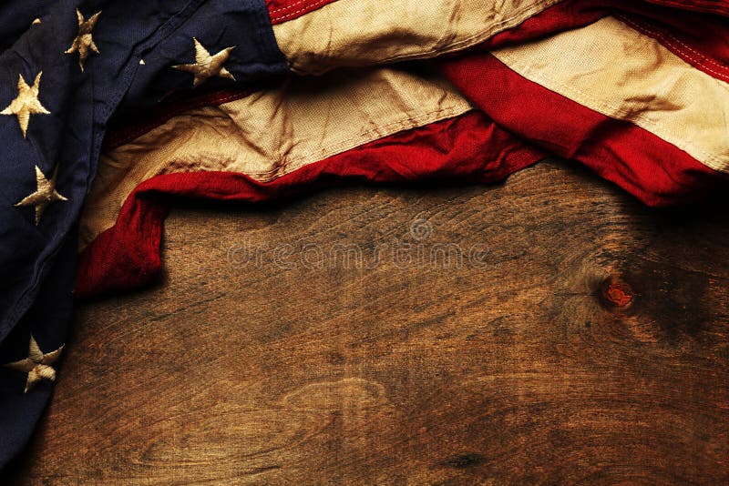 Fundo velho da bandeira americana imagens de stock Fundo velho da bandeira americana imagens de stock