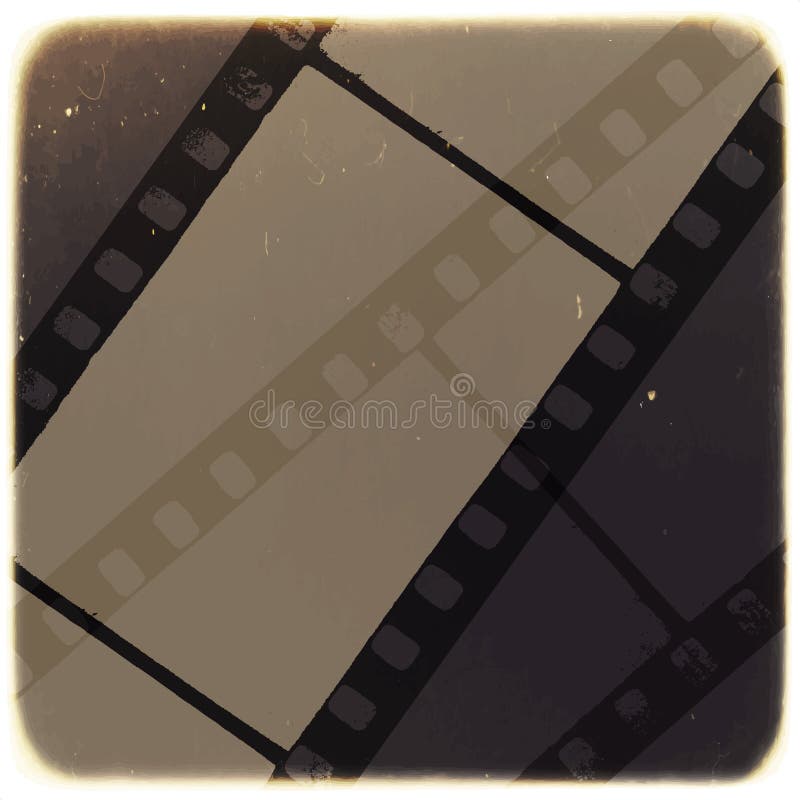 Fundo velho do sumário do diafilme Vetor ilustração royalty free Fundo velho do sumário do diafilme Vetor ilustração royalty free