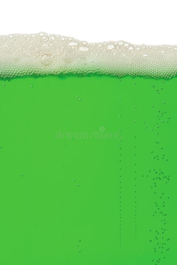 A macro background image of green beer for St. Patrick's Day. A macro background image of green beer for St. Patrick's Day.