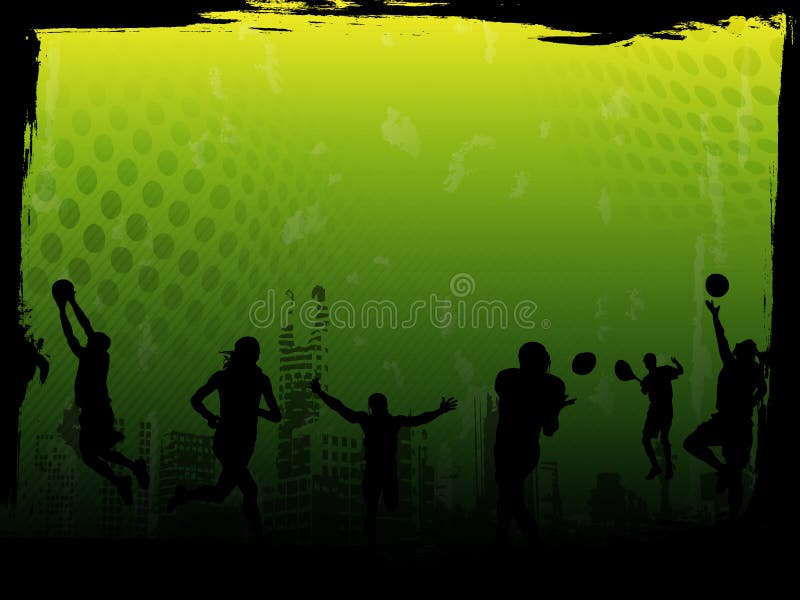 Fundo verde do vetor dos esportes ilustração do vetor Fundo verde do vetor dos esportes ilustração do vetor