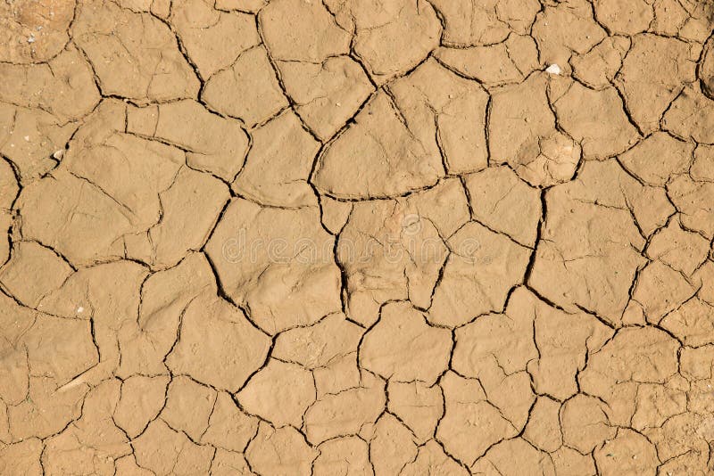 Fundo à terra secado da textura do solo rachado da terra imagens de stock