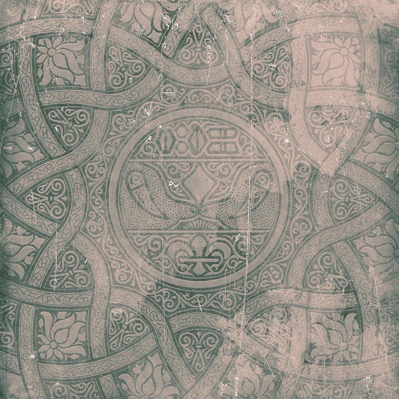 Fundo árabe do ornamento do vintage antigo ilustração stock Fundo árabe do ornamento do vintage antigo ilustração stock