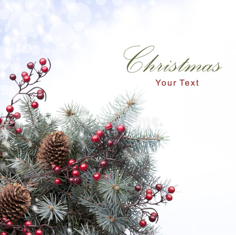 Cenários de árvore de Natal imagem de stock