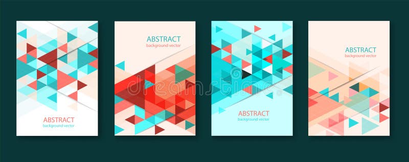 Fundos triangulares geom?tricos coloridos abstratos coleção dos moldes do projeto do folheto com o triangular geométrico colorido ilustração do vetor Fundos triangulares geom?tricos coloridos abstratos coleção dos moldes do projeto do folheto com o triangular geométrico colorido ilustração do vetor