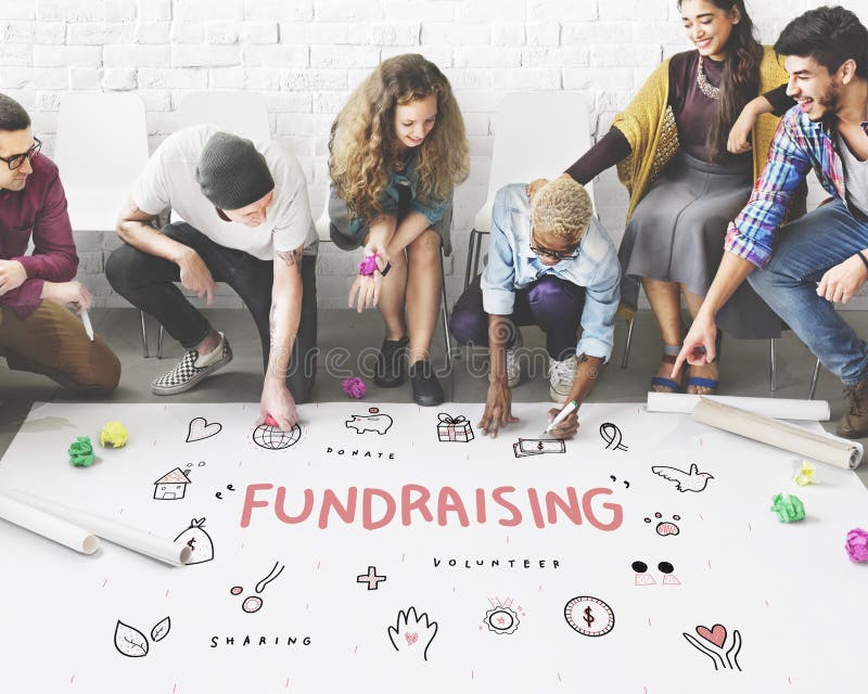 Fundraising концепция поддержки учреждения призрения пожертвований стоковые фотографии rf