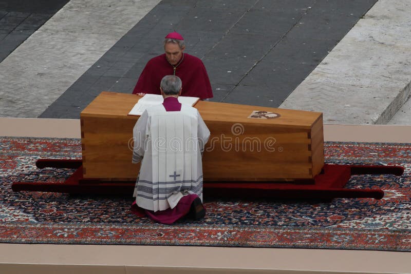 FUNERAL of the POPE Pope Francis in St. Peter`s Basilica in the Vatican