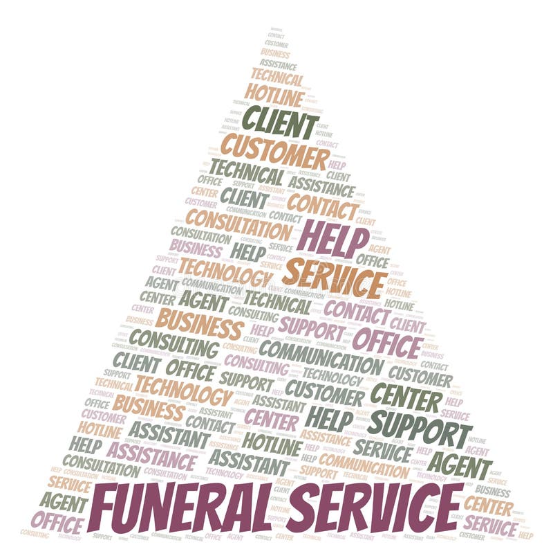 Funeral word cloud stock vector. Illustration of religion 174872041