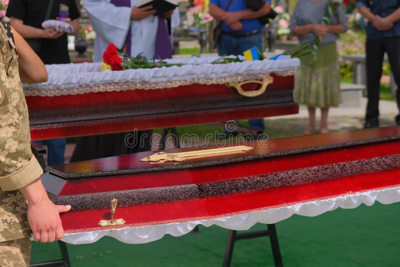 soldiers coffin top view