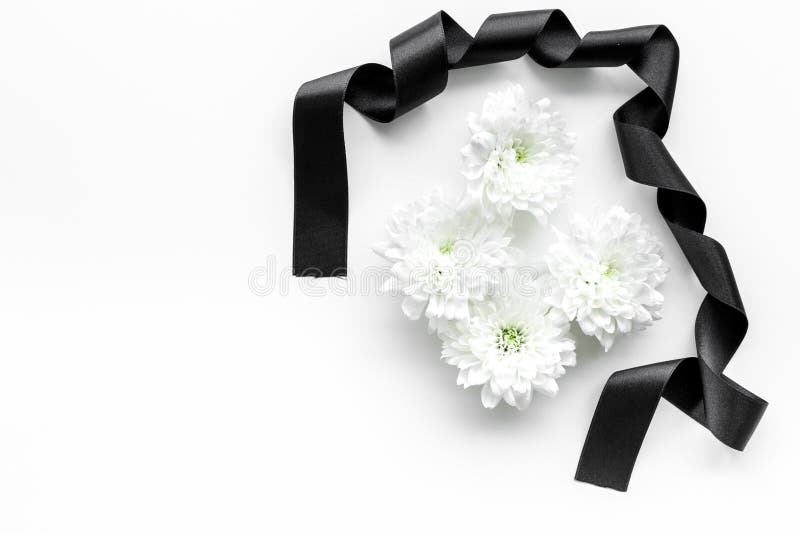 Black Ribbon White Background Funeral Accessory Stock Photo by ©NewAfrica  208935196