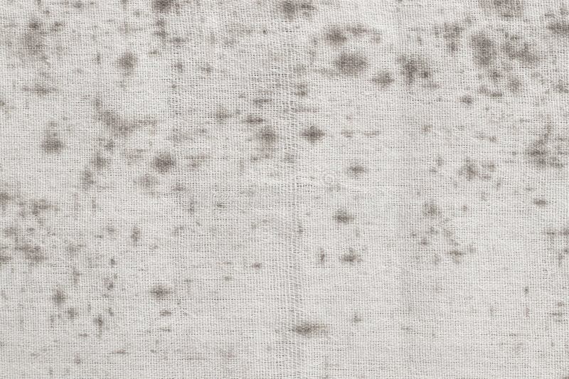 Fungus on Fabric, Texture of Old White Cotton with Black Mold Spots and