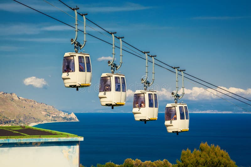 Funicular at Taormina, Sicily