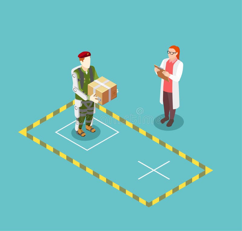 Funkcjonalność Exoskeleton wektoru ilustracja ilustracja wektor Funkcjonalność Exoskeleton wektoru ilustracja ilustracja wektor