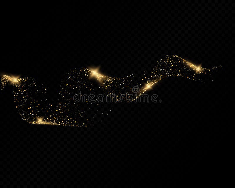 Funkeln-Zusammenfassungswelle des Vektors glänzende funkelnde goldene vektor abbildung Funkeln-Zusammenfassungswelle des Vektors glänzende funkelnde goldene vektor abbildung