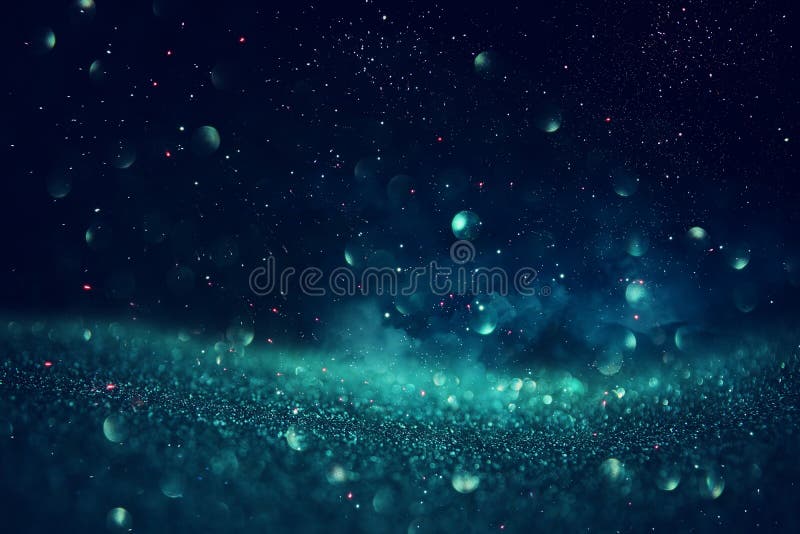 Funkelnweinlese beleuchtet Hintergrund schwarz, blau, grün und silbern de-fokussiert stockbild Funkelnweinlese beleuchtet Hintergrund schwarz, blau, grün und silbern de-fokussiert stockbild